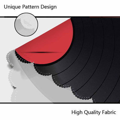 Vinyl Record Round Tablecloth