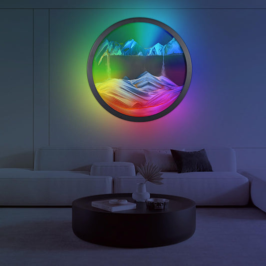 Moving Sand Art LED Wall Sconce