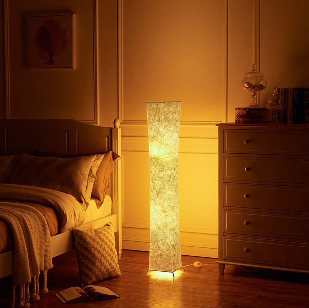 LED Floor Lamp with Fabric Shade