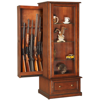 Gun and Curio Slider Cabinet