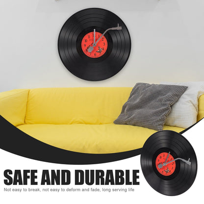 Musical Vinyl Record Wall Clock - 11.81"