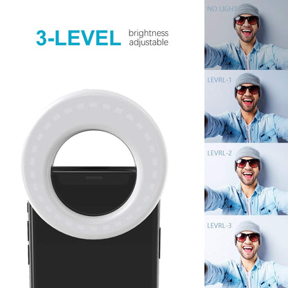 Selfie Light Ring with Clip