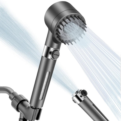 High-Pressure Shower Head with Built-In Scalp Massager
