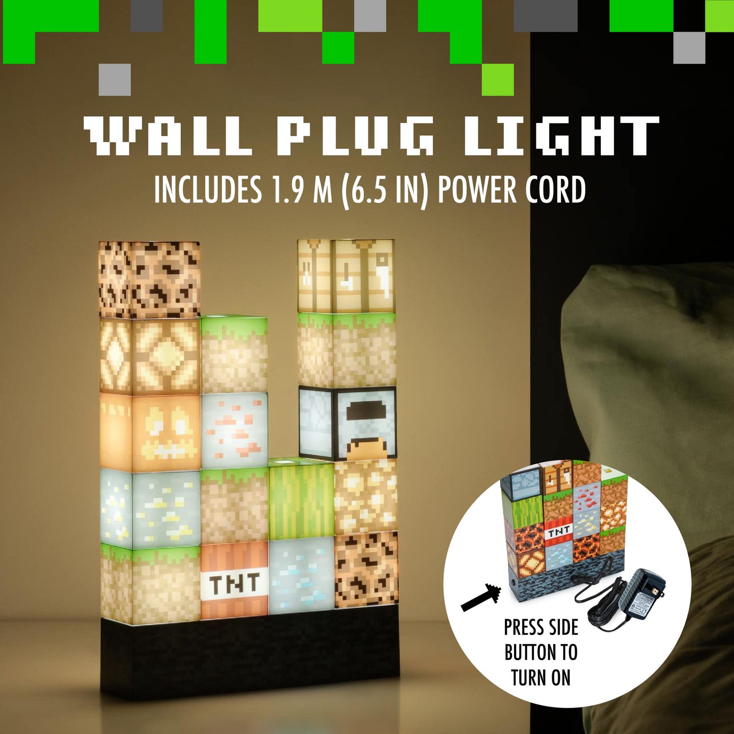 Paladone Minecraft Block Building Lamp