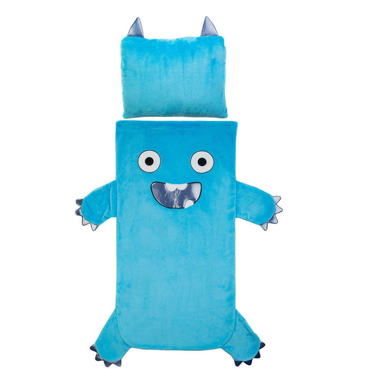 Kids Plush Monster Sleeping Bag with Pillow