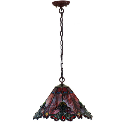 Tiffany Style Stained Glass Pendant Light