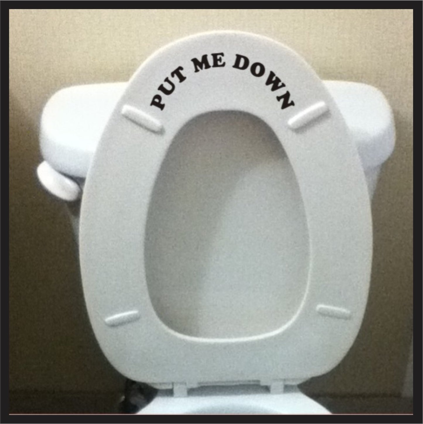 "Put Me Down" Funny Toilet Sticker