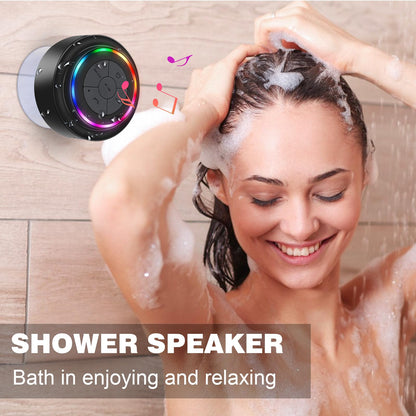 Bluetooth Shower Speaker with LED Light