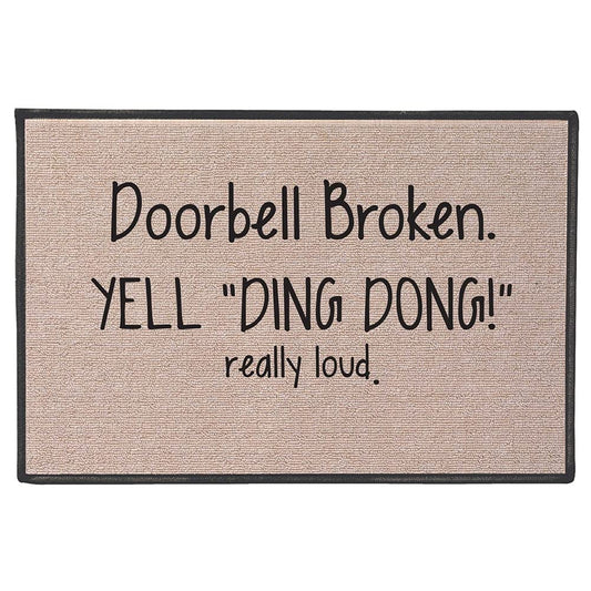 Broken Doorbell Doormat