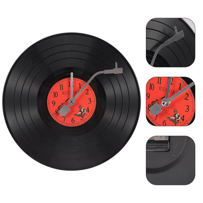 Musical Vinyl Record Wall Clock - 11.81"