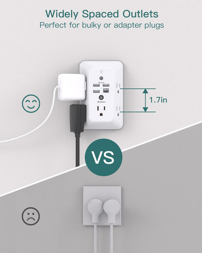 Surge Protector with Night Light