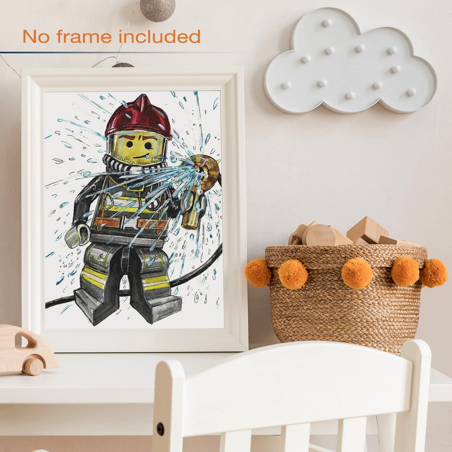 Lego Style Figures Wall Art Set