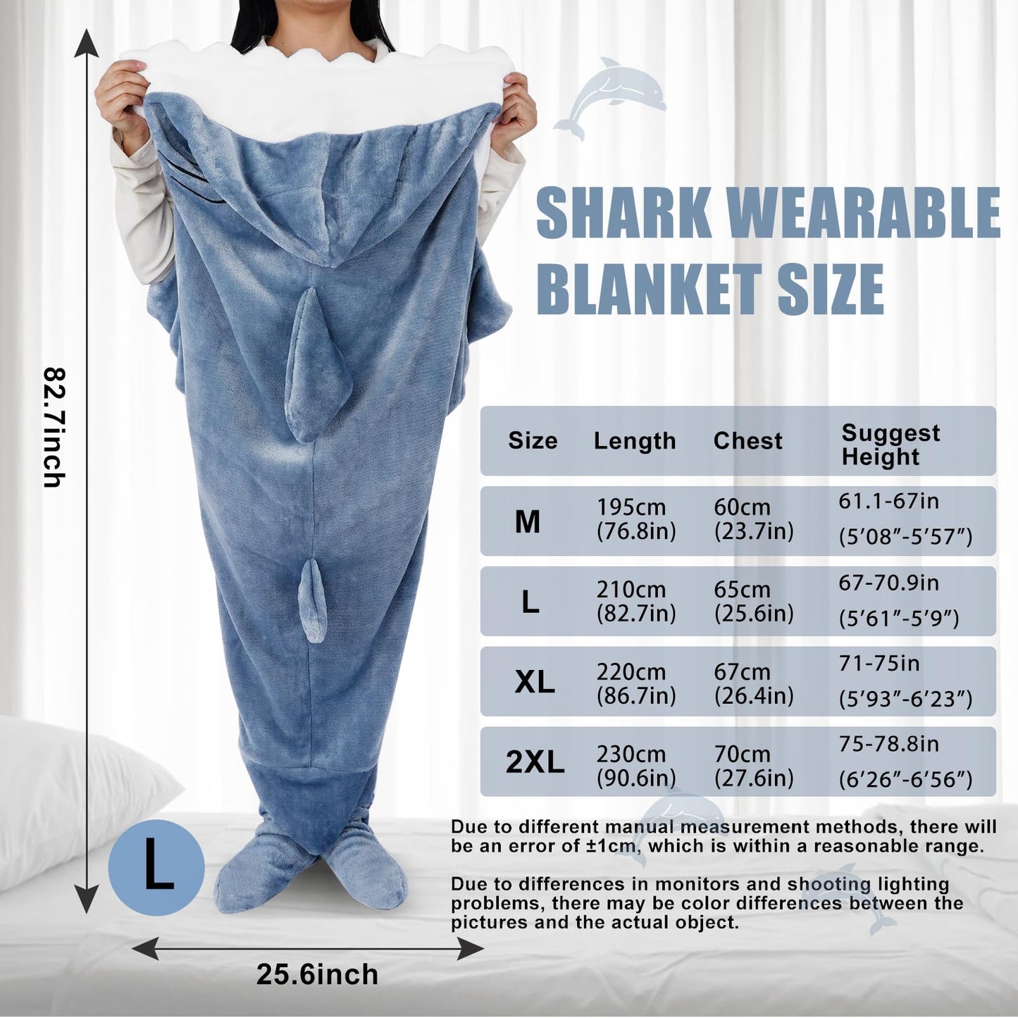 PADTIC Wearable Shark Blanket