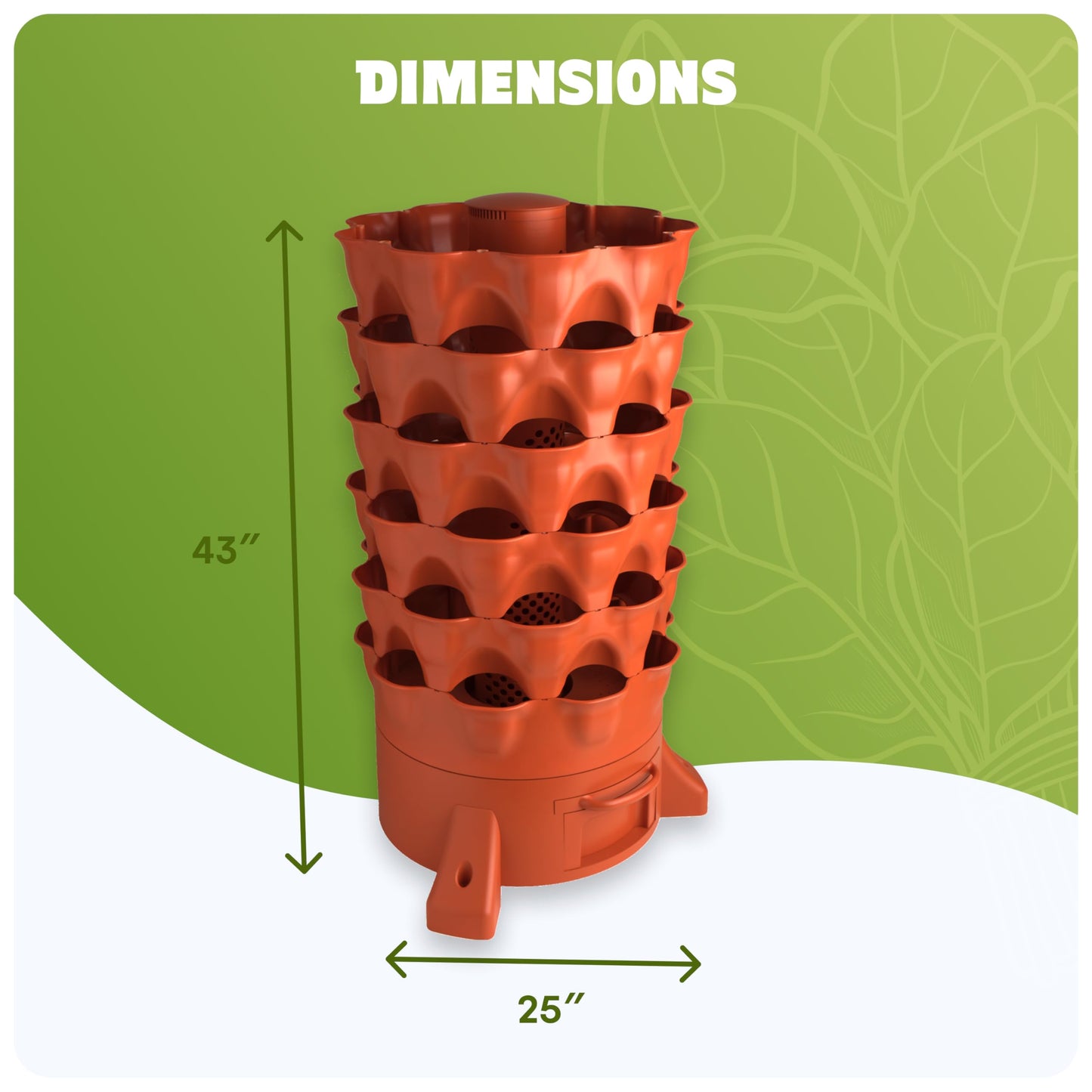 Vertical Planter for Fruits and Vegetables - Garden Tower 2