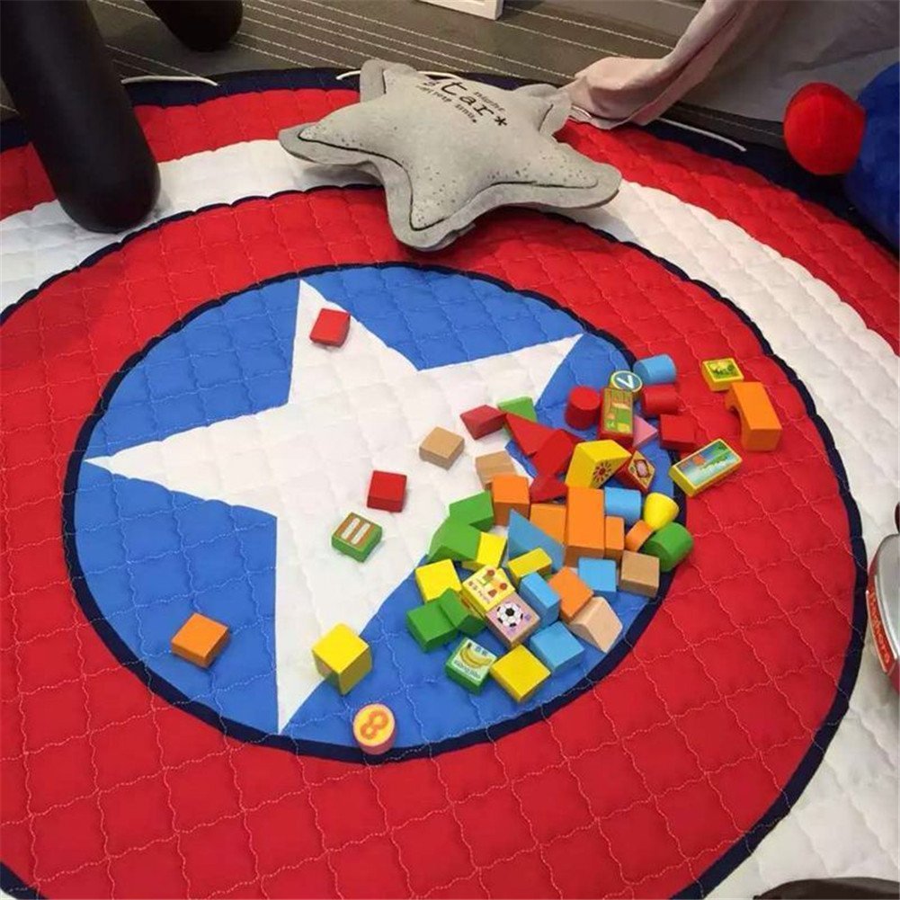 Baby Play Mat and Toy Storage Bag - Captain America