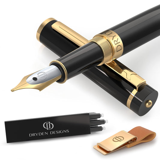 Fountain Pen and Notebook Clips Set