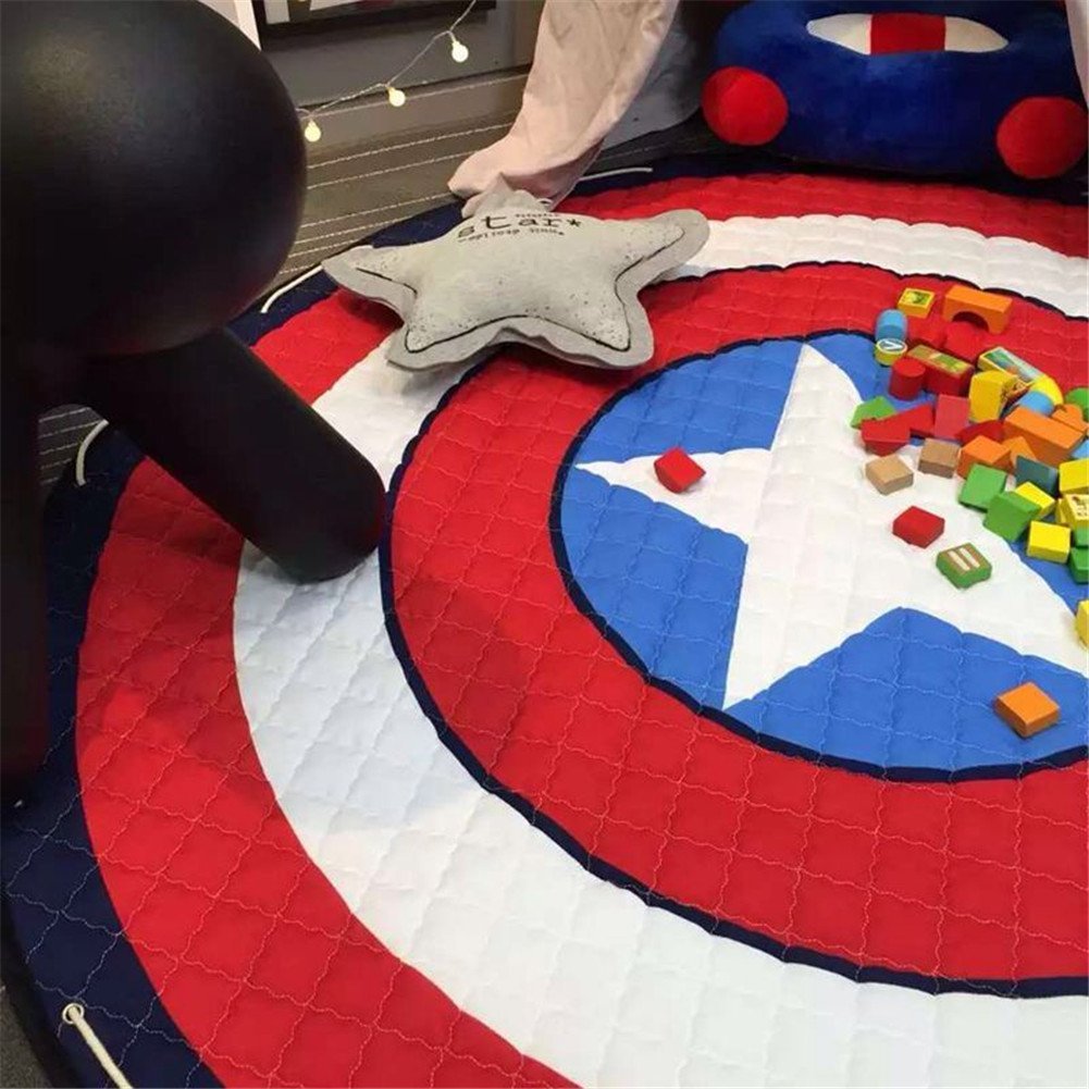 Baby Play Mat and Toy Storage Bag - Captain America