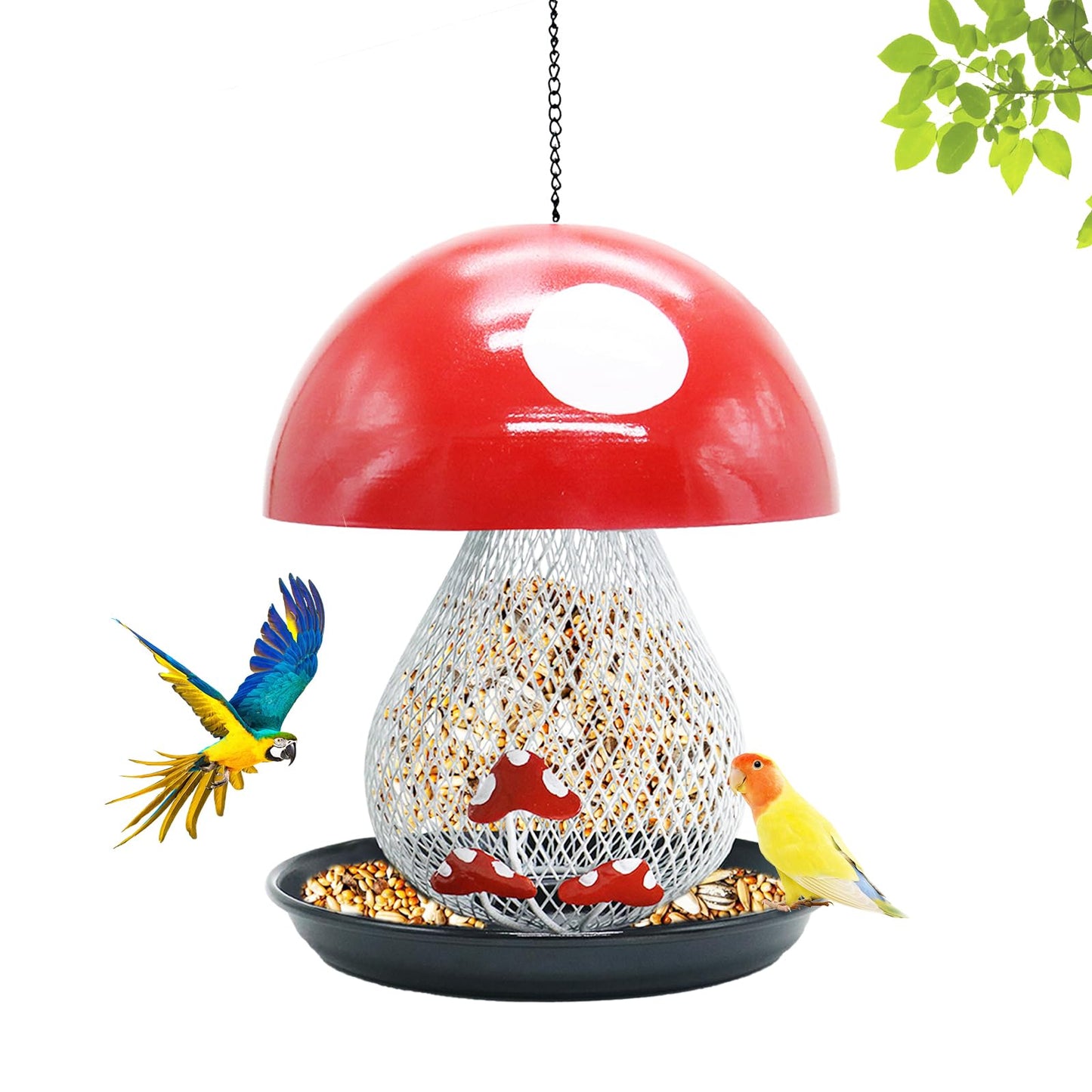 Squirrel Proof Mushroom Bird Feeder