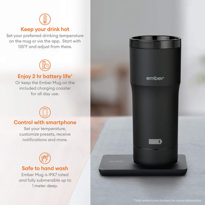 Ember Temperature Control Travel Mug - Black