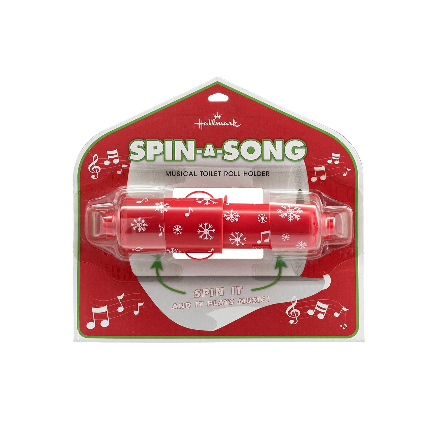 Spin-a-Song Musical Toilet Roll Holder - Christmas