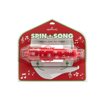 Spin-a-Song Musical Toilet Roll Holder - Christmas