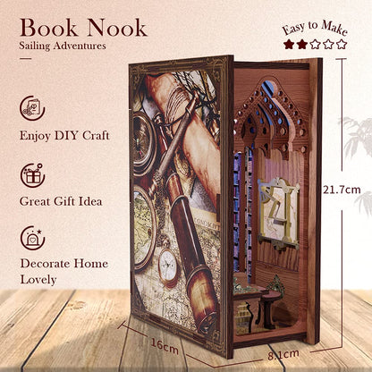 Book Nook Kit - DIY Miniature Dollhouse