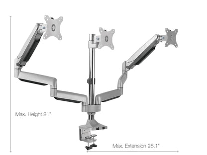 Triple Monitor Desk Mount