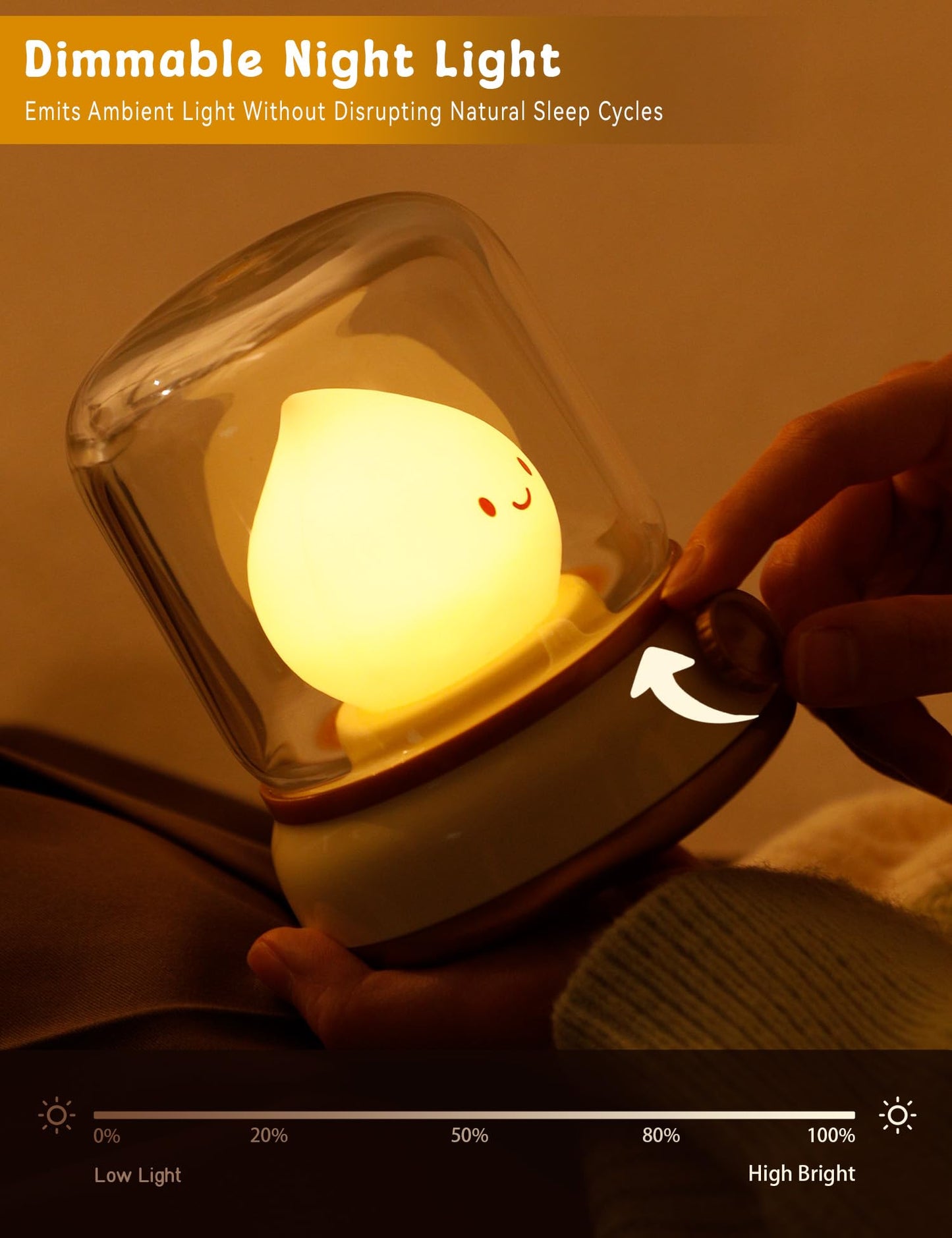 Chibi Flame Lamp with Flickering Effect