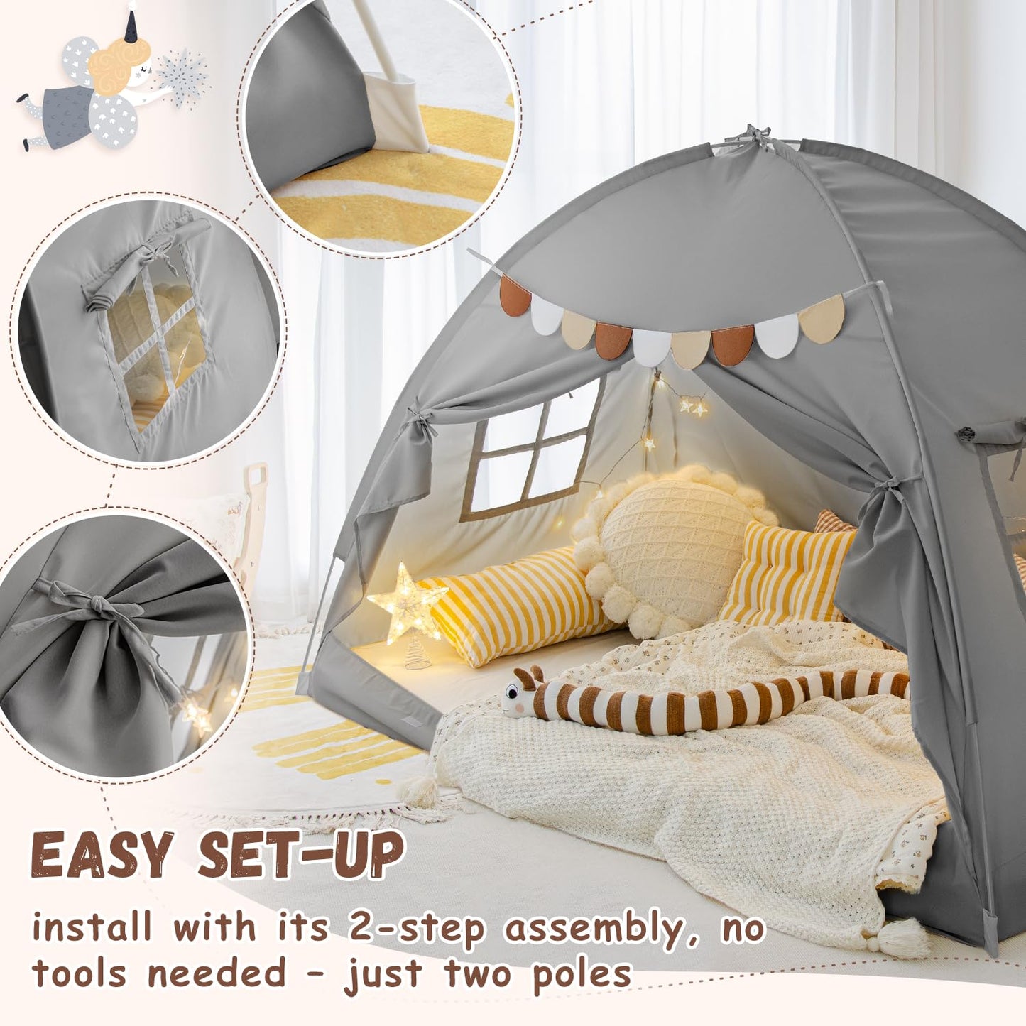 Kids Bed Tent Canopy