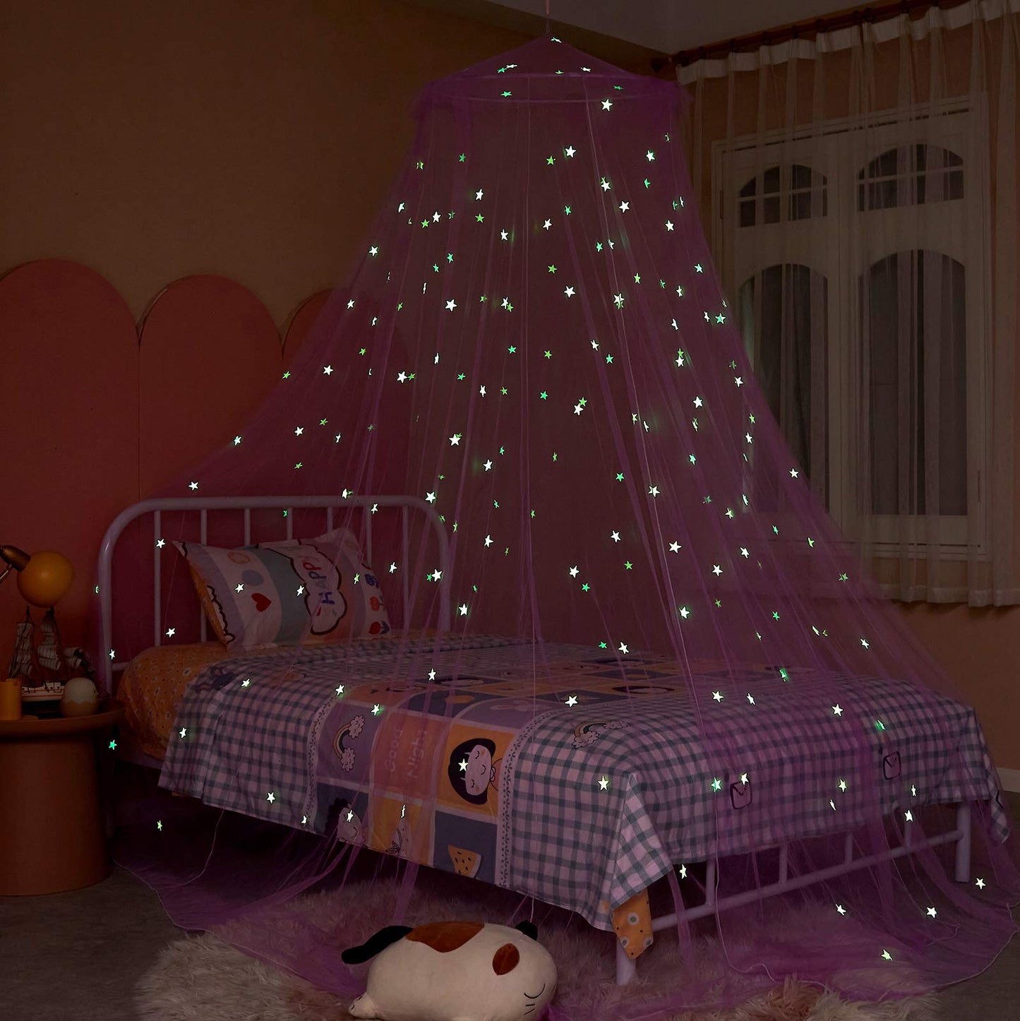 Purple Bed Canopy for Girls