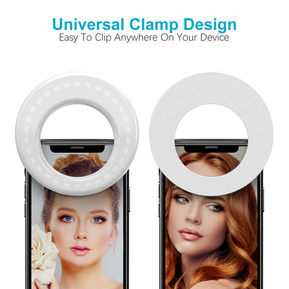 Selfie Light Ring with Clip