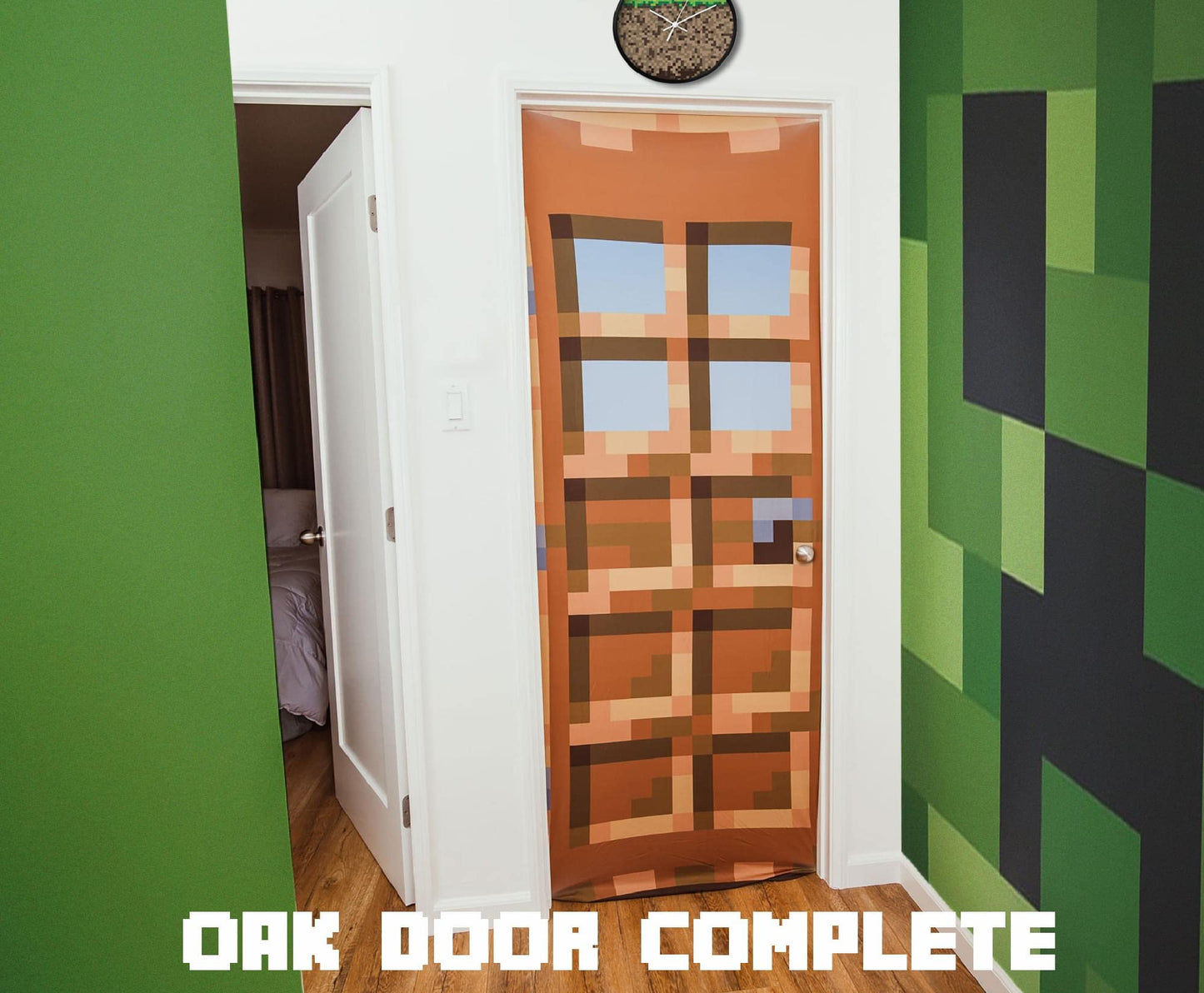 Minecraft Oakdoor Fabric Door Cling