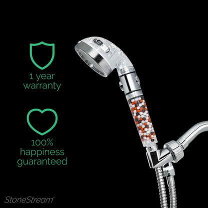 Original StoneStream EcoPower High Pressure Handheld Shower Head