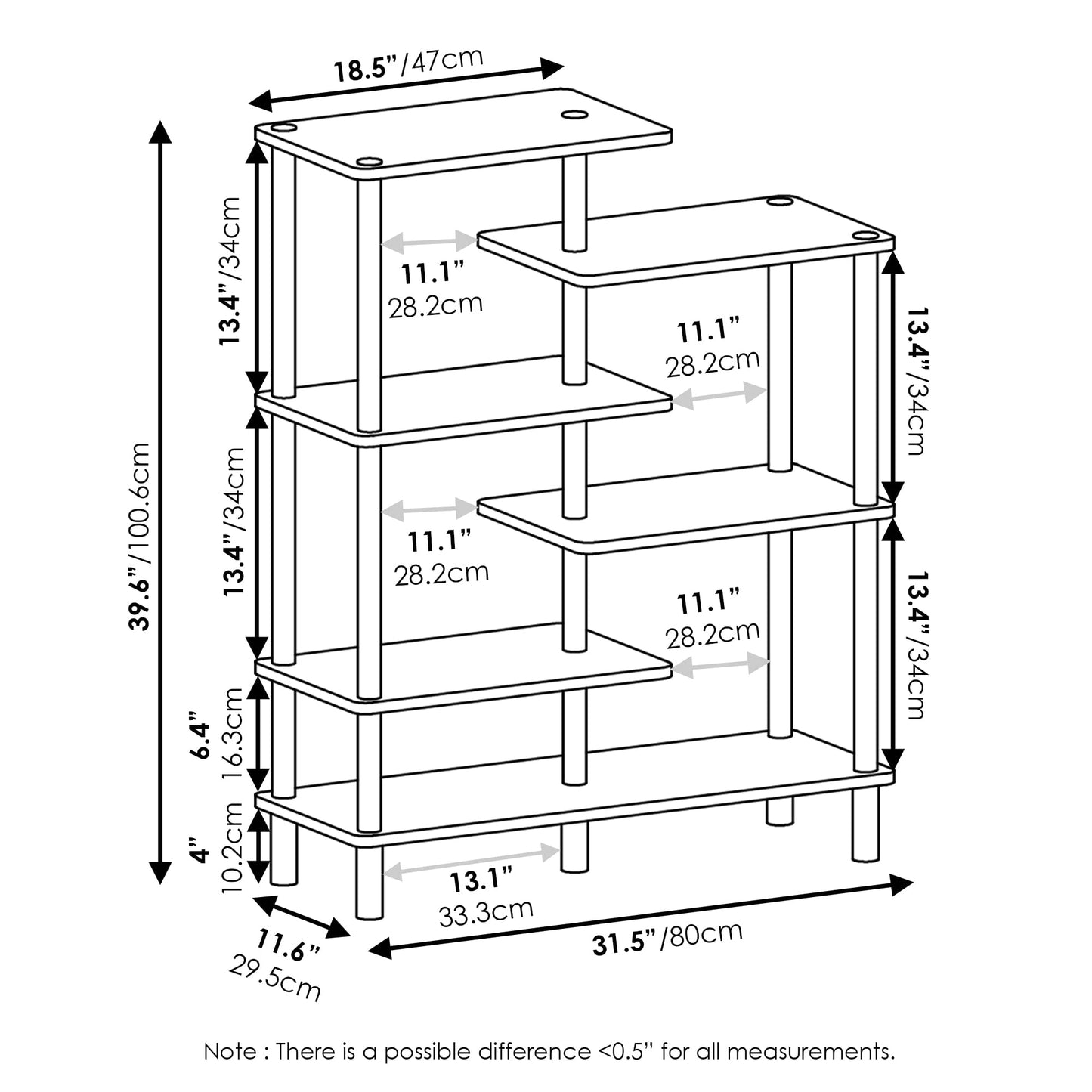 6-Tier Display Rack: Stylish and Practical Storage