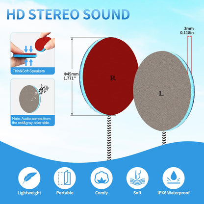 Wired Ultra Thin Pillow Speakers