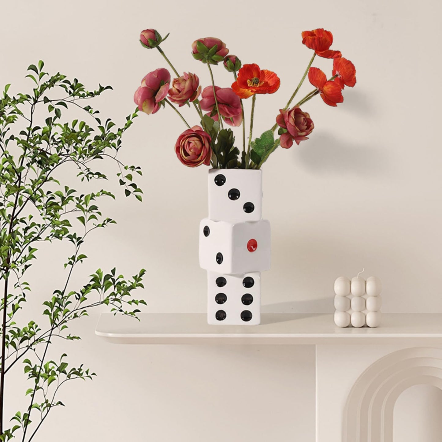 Dice Ceramic Vase