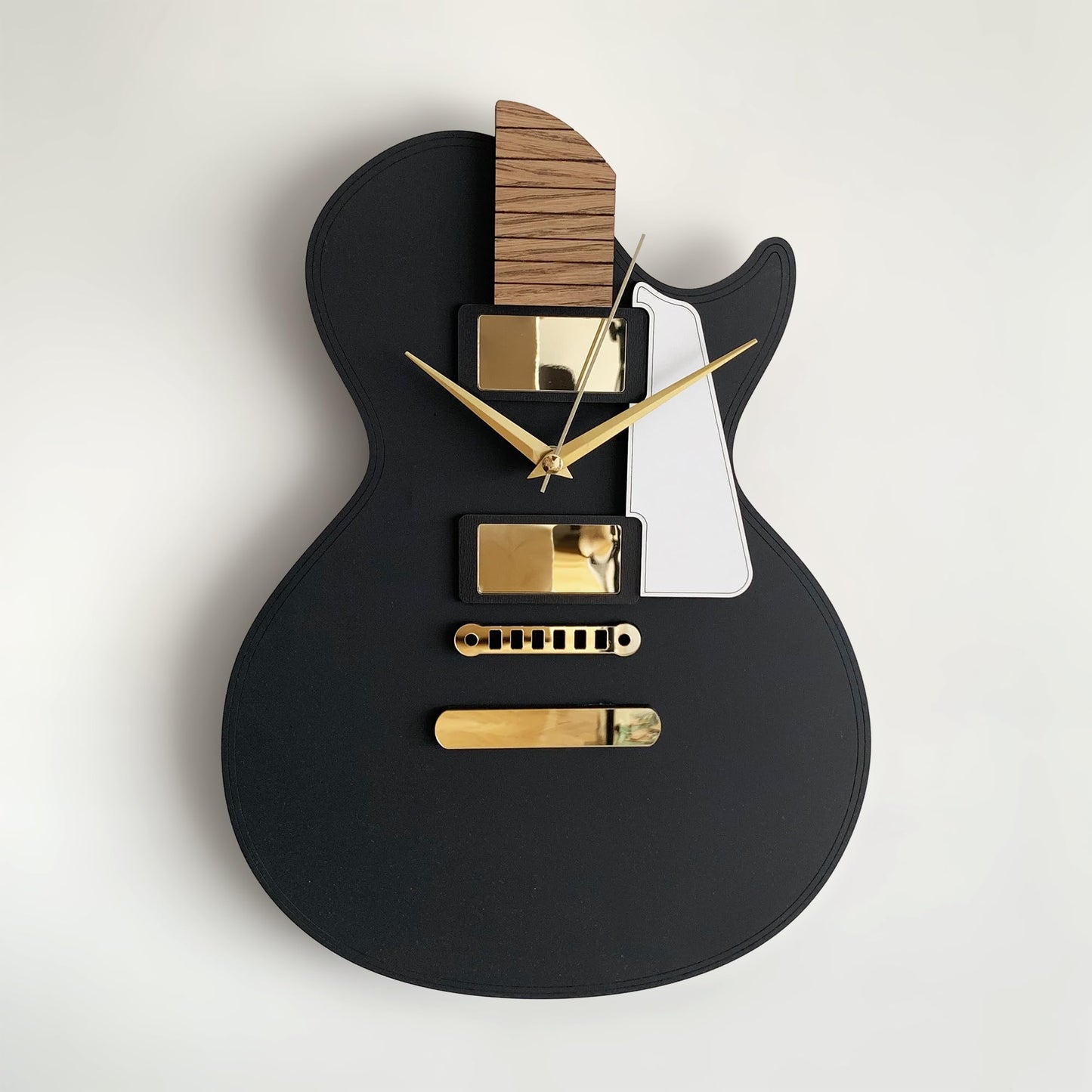 Guitar Clock - Black & Gold, Silent