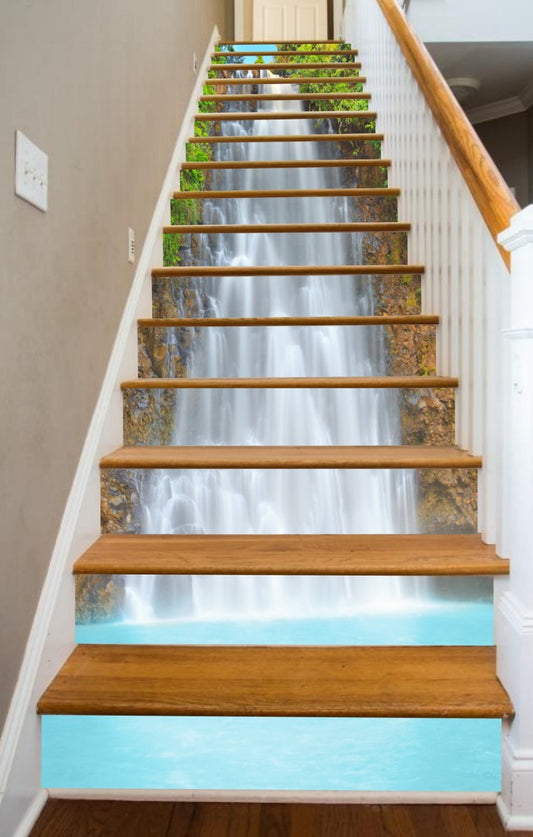 Tropical Cascade Stair Decals