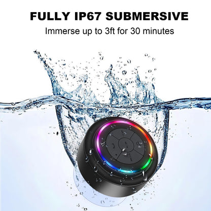 Bluetooth Shower Speaker with LED Light