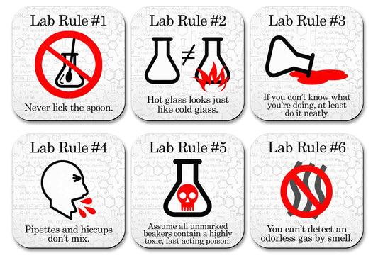 Lab Safety Coasters: Science with a Smile