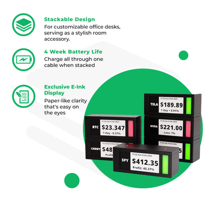 Stock Ticker with E-Ink Screen