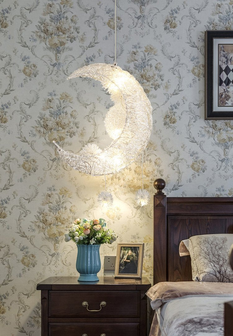 Moon and Stars Fairy LED Pendant Lamp