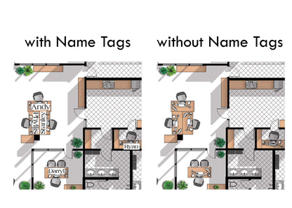 The Office Floor Plan Poster