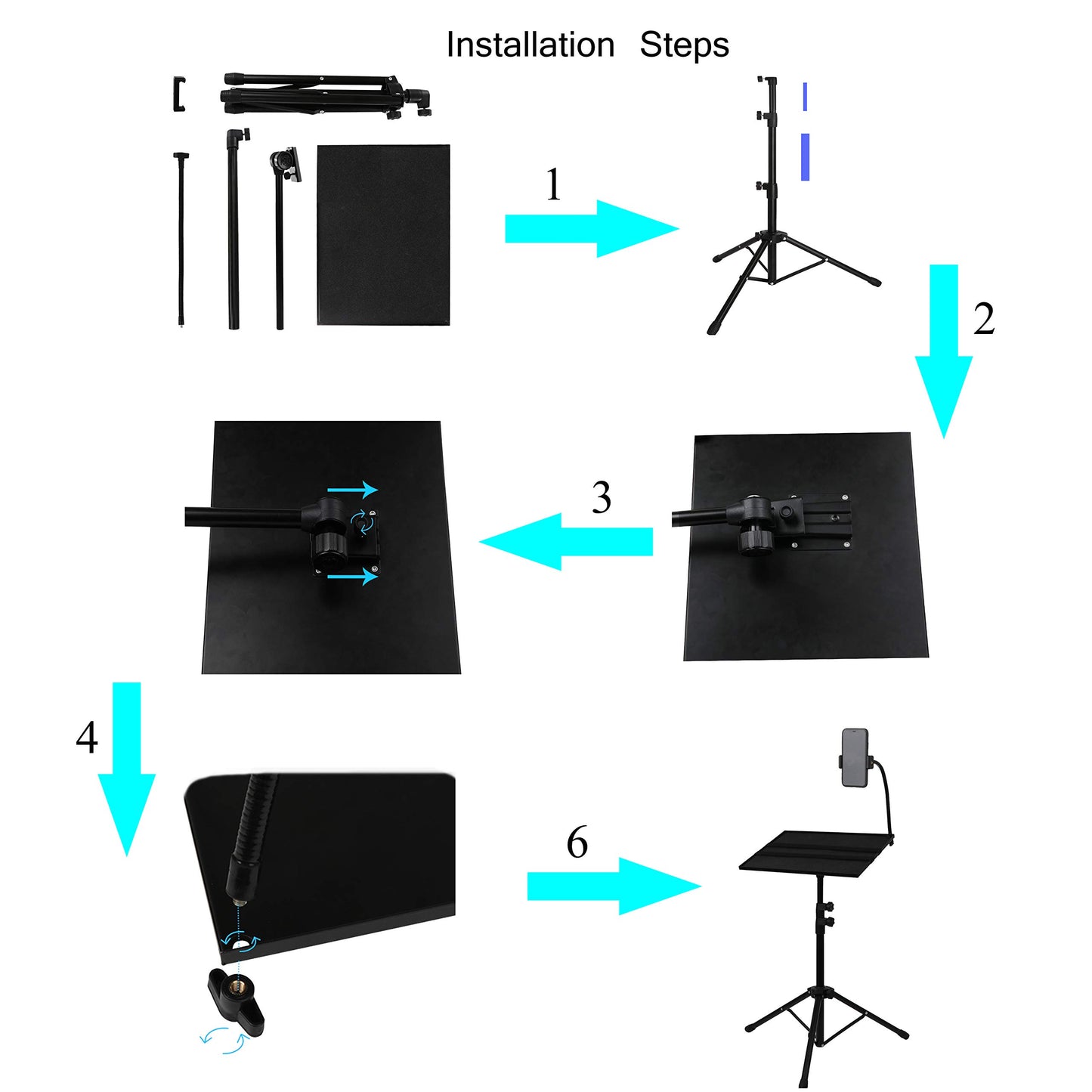Laptop Stand with Adjustable Height