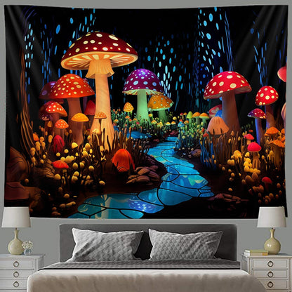 Blacklight Wall Decor Tapestry