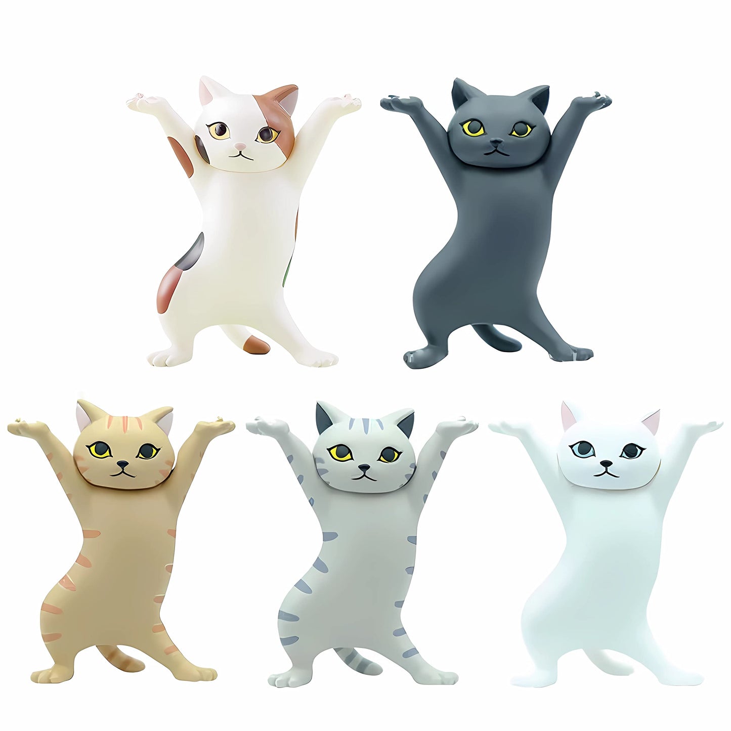 Enchanting Cat Pen Holder - 5 Cats Set