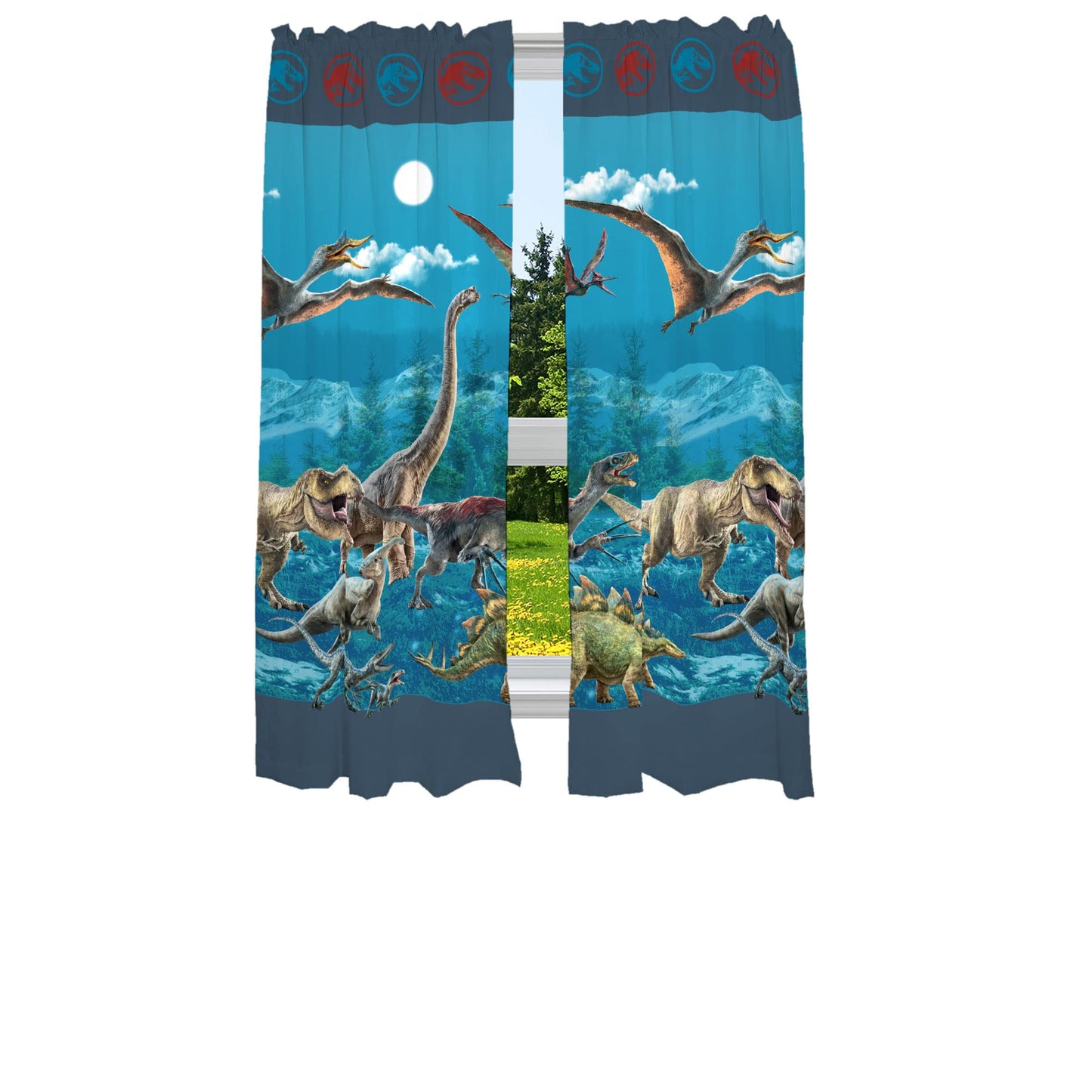 Jurassic World Window Curtains