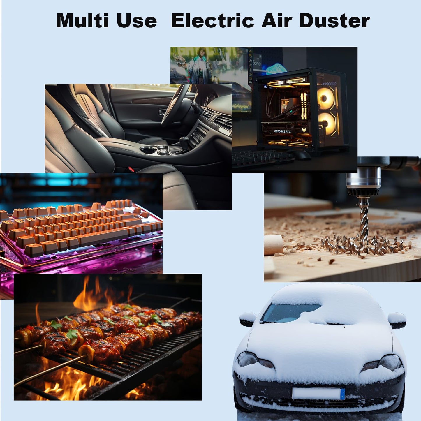 Electric Air Duster - Reusable 130000RPM Blower