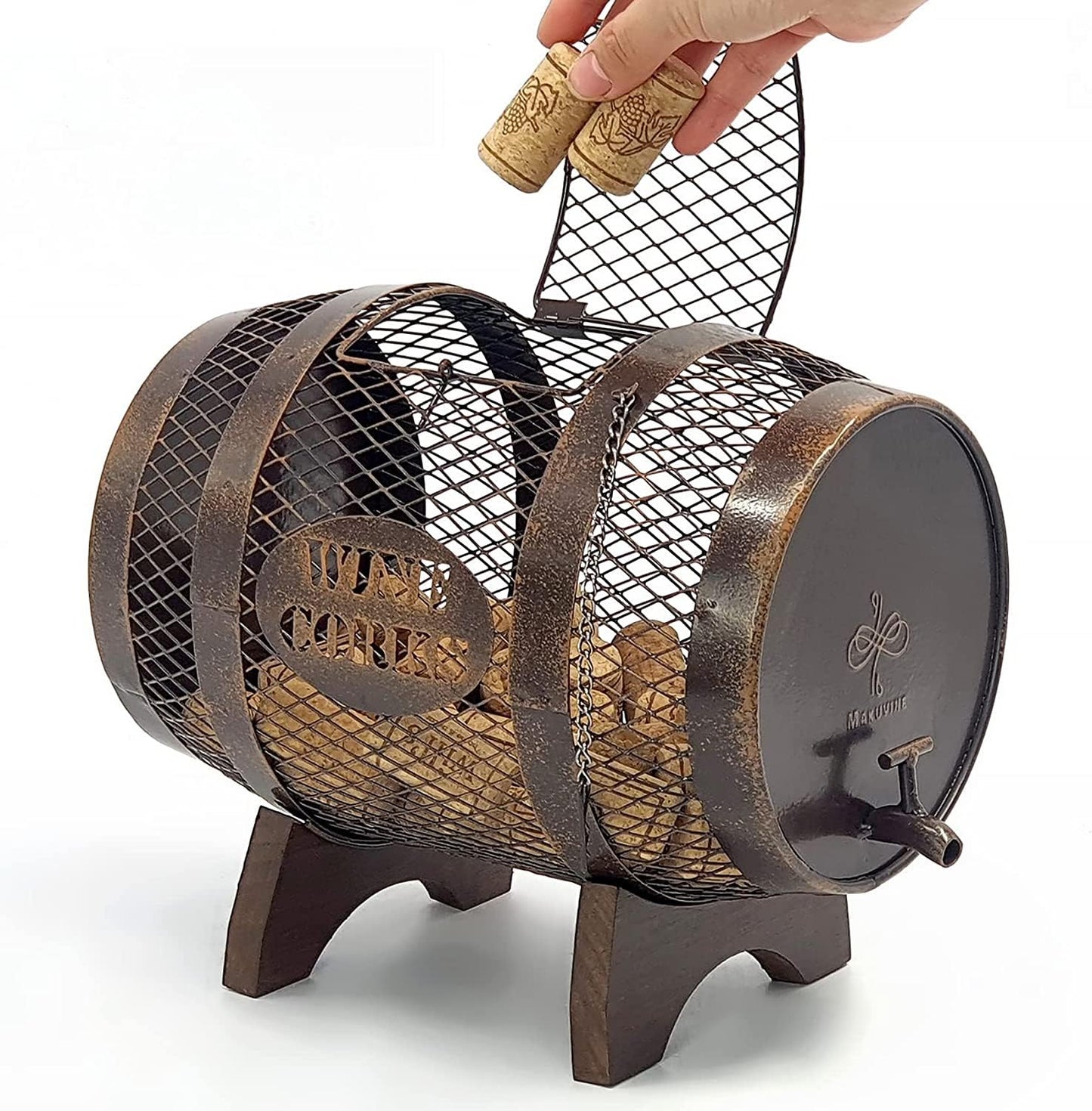 Large Barrel Wine Cork Holder