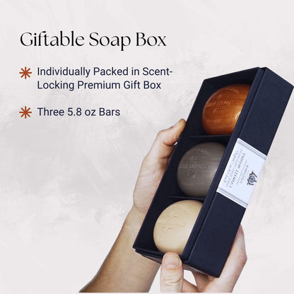 Caswell-Massey Woodgrain Sandalwood Soap Set